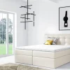Boxspringbett Schlafzimmerbett OVIEDO 120x200cm Kunstleder Creme