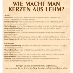 BOYUJK Premium Sojawachs Flocken für Kerzenherstellung, 4kg - 100% Natürlich