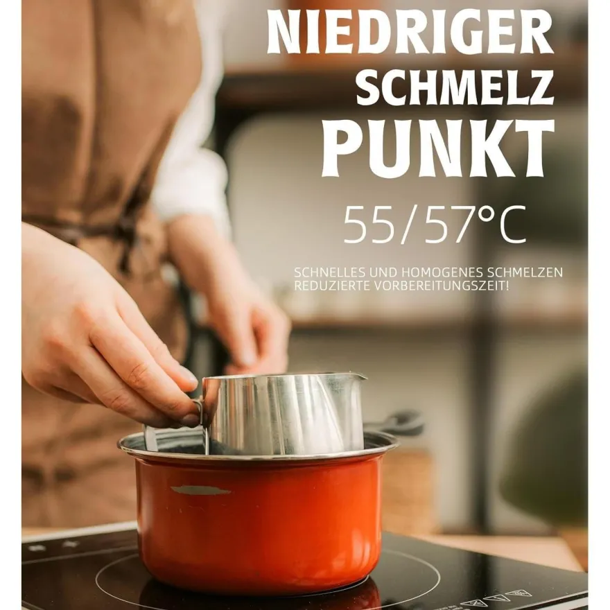 BOYUJK Premium Sojawachs Flocken für Kerzenherstellung, 4kg - 100% Natürlich