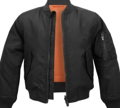 Brandit Kinder Jacke Kids MA1 Jacket Black