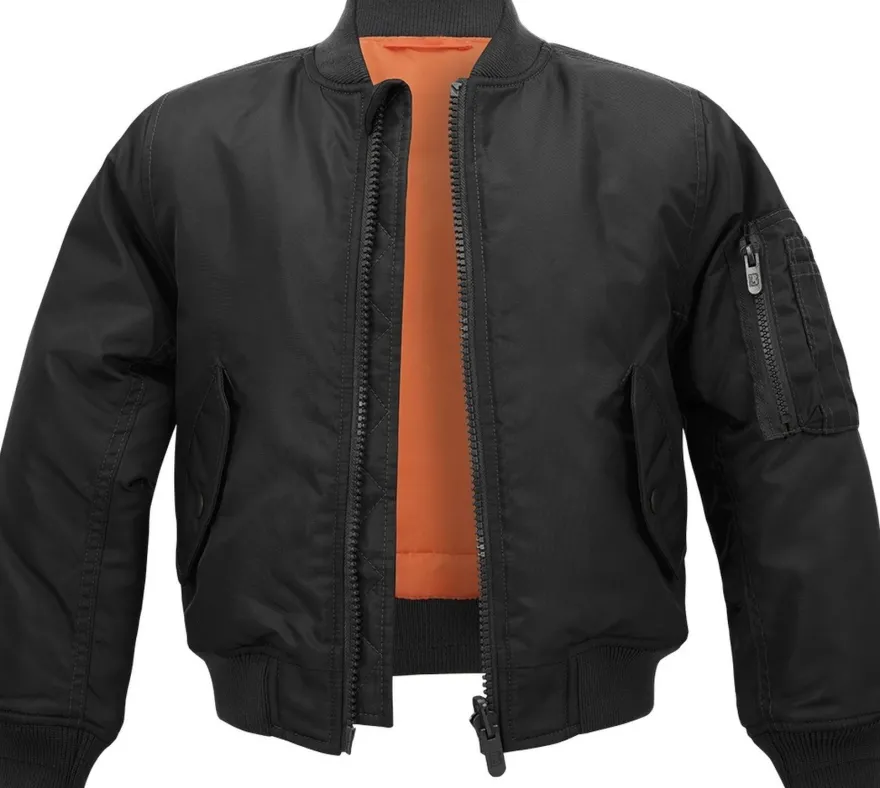Brandit Kinder Jacke Kids MA1 Jacket Black
