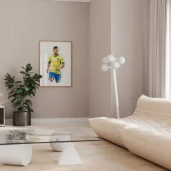 Brasilien Fussball Poster · Geschenkidee · Aquarell Sport Wandbild · Deko Pri