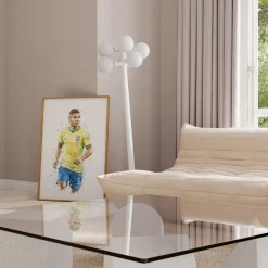 Brasilien Fussball Poster · Geschenkidee · Aquarell Sport Wandbild · Deko Pri