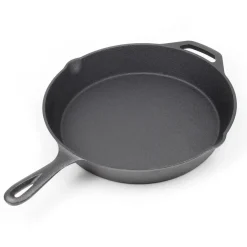 Bratpfanne Gusseisen Ø30cm mit Griff Feuerpfanne Grillpfanne Steakpfanne