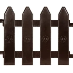 Brauner Gartenzaun 20x15 cm 10 Stück