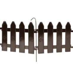 Brauner Gartenzaun 20x15 cm 10 Stück