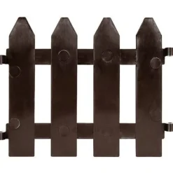 Brauner Gartenzaun 20x15 cm 10 Stück