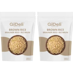 Braunreis 2kg Naturreis Unpoliert Vollkorn Ballaststoffe Protein Vegan GiDeli