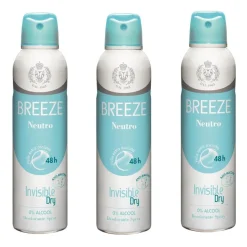 Breeze Neutro deo 3x 150 ml Unisex deodorant ohne Alkohol