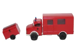 Brekina - Mercedes L/ LA 322 DBP - Gepäckanhänger S 119 Katastrophenschutz - HO 1:87