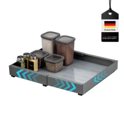 bremermann Teleskopschublade zum Kleben oder Bohren, Breite von 31-51 cm grau