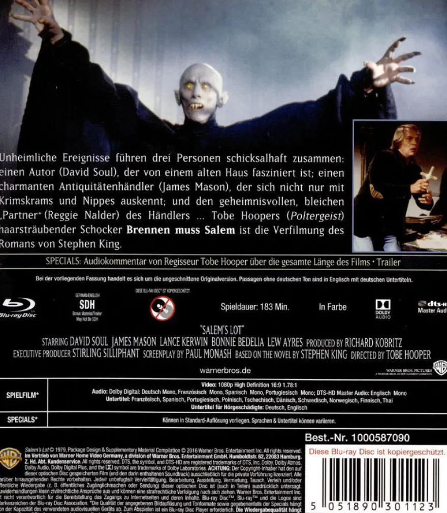 Brennen muss Salem (Blu-ray) - PLAION GmbH 1000587090 - (Blu-ray Video / Horror)