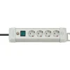 Brennenstuhl Steckdosenleiste, Premium-Line 4x grau 1.8m