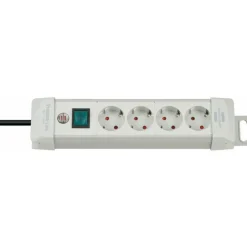 Brennenstuhl Steckdosenleiste, Premium-Line 4x grau 1.8m