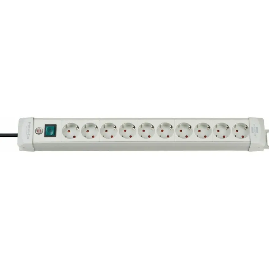 Brennenstuhl Steckdosenleiste, Premium-Line 4x grau 1.8m