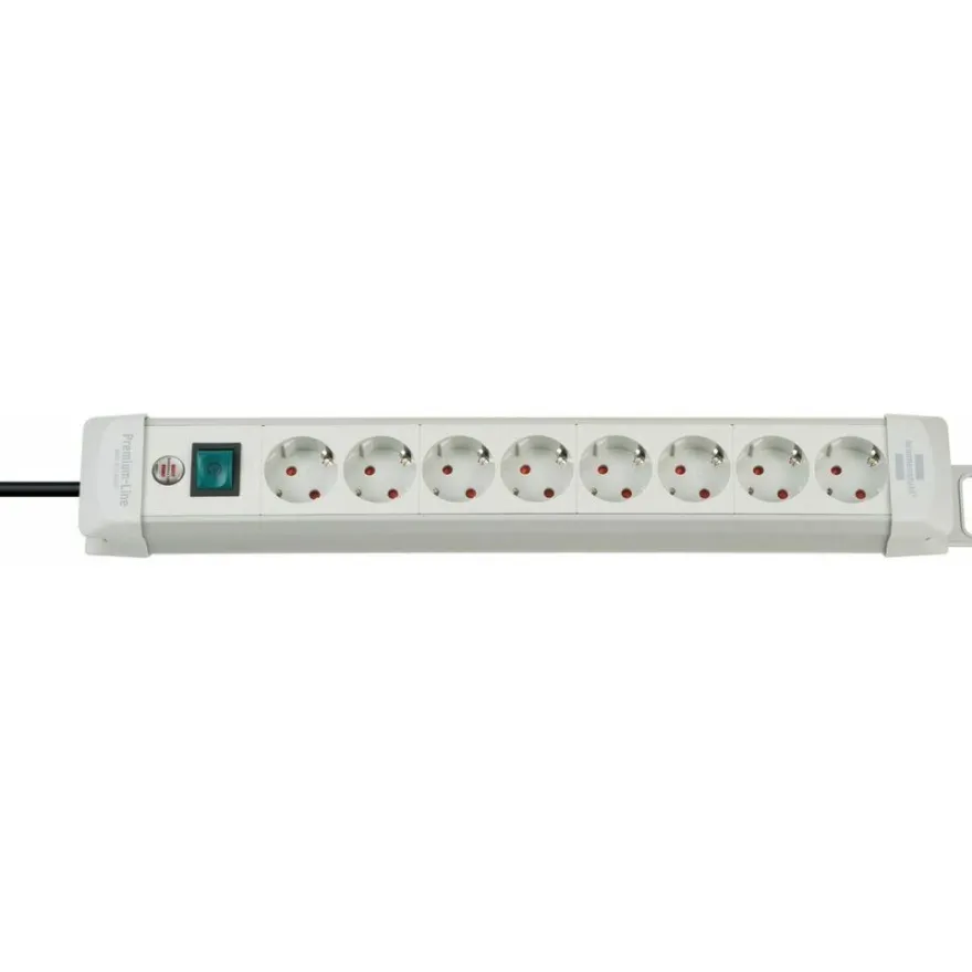 Brennenstuhl Steckdosenleiste, Premium-Line 4x grau 1.8m