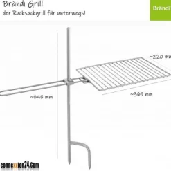 Brändi Grill - der praktische Grill für unterwegs - Rucksackgrill