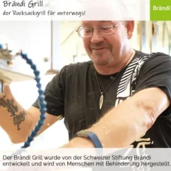 Brändi Grill - der praktische Grill für unterwegs - Rucksackgrill
