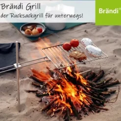 Brändi Grill - der praktische Grill für unterwegs - Rucksackgrill