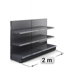 Brooklyn | Gondel Wandregal | B200xH135cm | Inkl. 2 Regalböden | Komplett Set | Verk