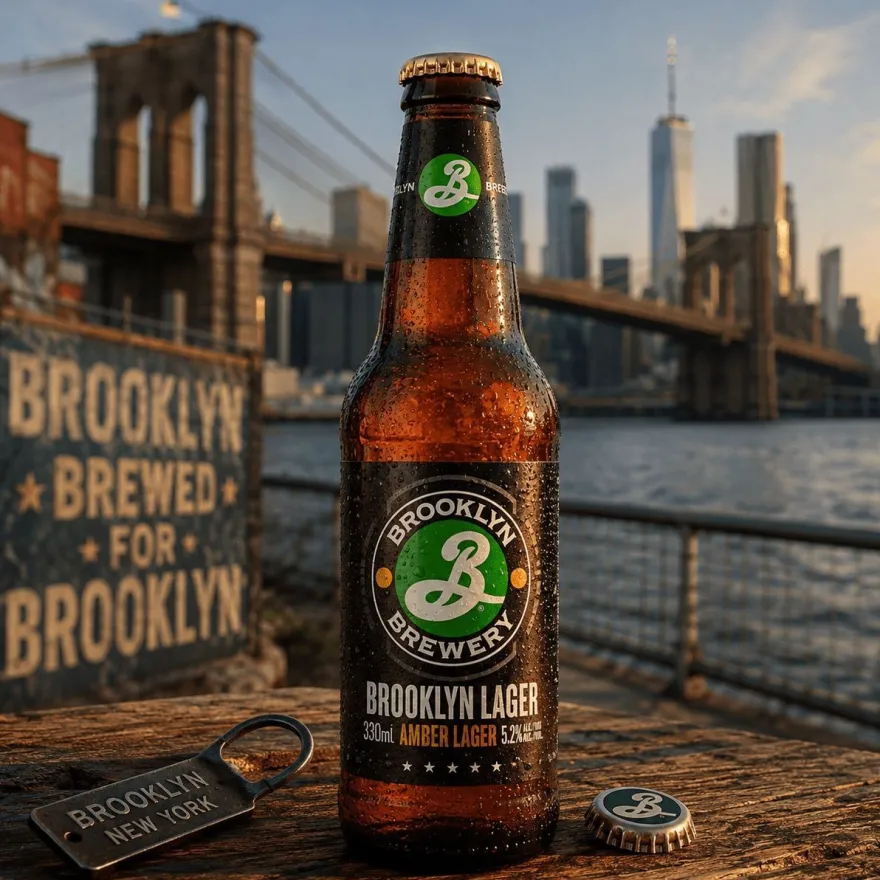 Brooklyn Hoppy Amber Lager 12 x 0,33l- Craft Beer aus New York mit 5,2% Vol