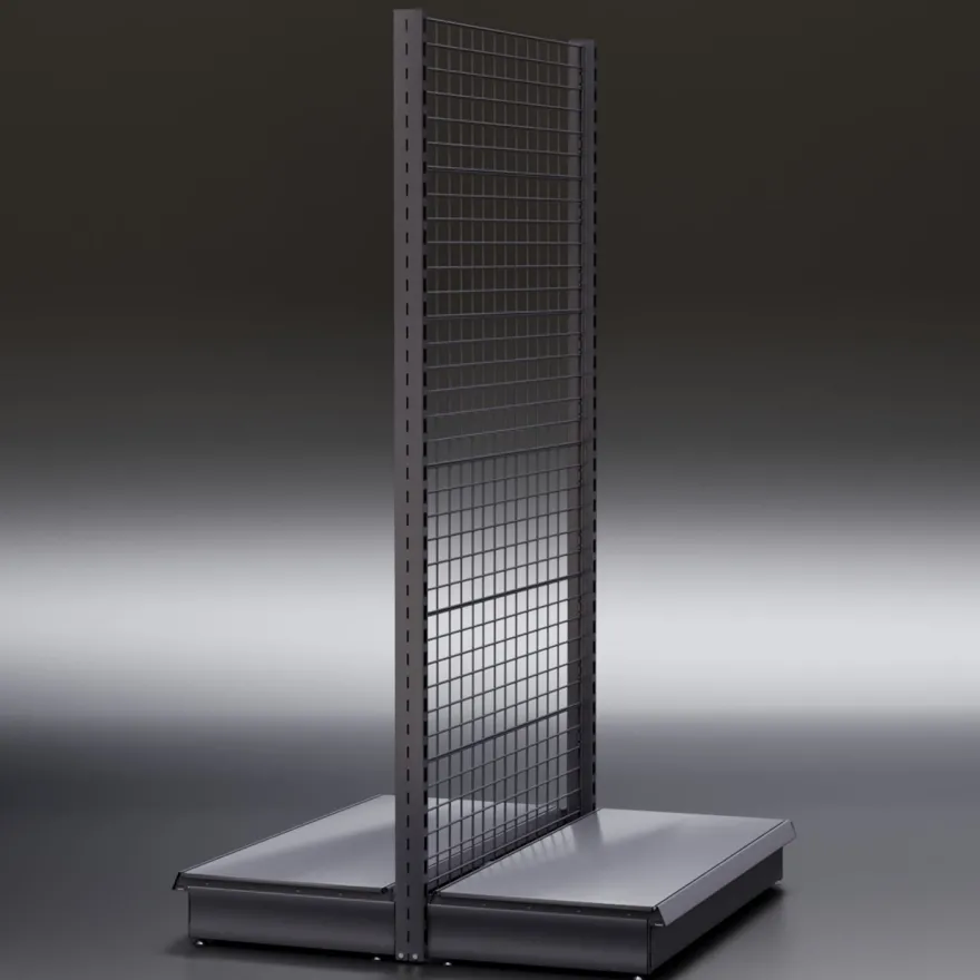 Brooklyn | Mittelraumregal | B: H 100 x 195 cm | Gitter | Mittelgondel, Verkaufsregal