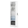Büroschrank Aktenschrank Metallschrank Lagerschrank 185 cm x 45 cm x 40 cm Weiß
