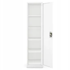 Büroschrank Aktenschrank Metallschrank Lagerschrank 185 cm x 45 cm x 40 cm Weiß