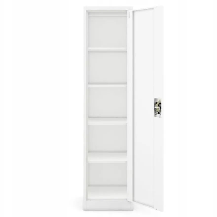 Büroschrank Aktenschrank Metallschrank Lagerschrank 185 cm x 45 cm x 40 cm Weiß