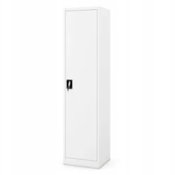 Büroschrank Aktenschrank Metallschrank Lagerschrank 185 cm x 45 cm x 40 cm Weiß