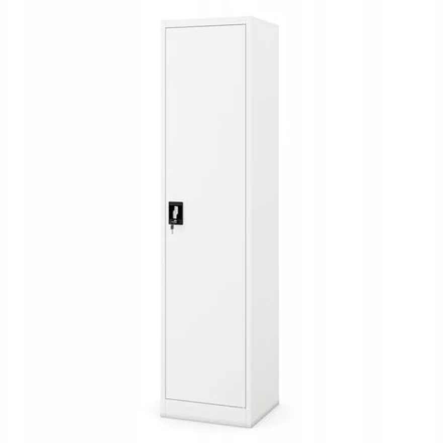 Büroschrank Aktenschrank Metallschrank Lagerschrank 185 cm x 45 cm x 40 cm Weiß