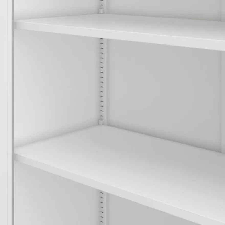 Büroschrank Aktenschrank Metallschrank Lagerschrank 185 cm x 45 cm x 40 cm Weiß