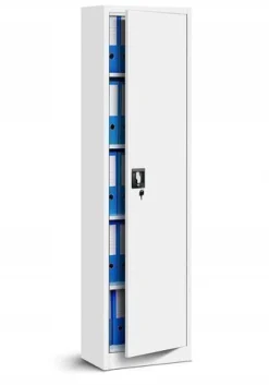 Büroschrank Aktenschrank Metallschrank Lagerschrank 185 cm x 45 cm x 40 cm Weiß