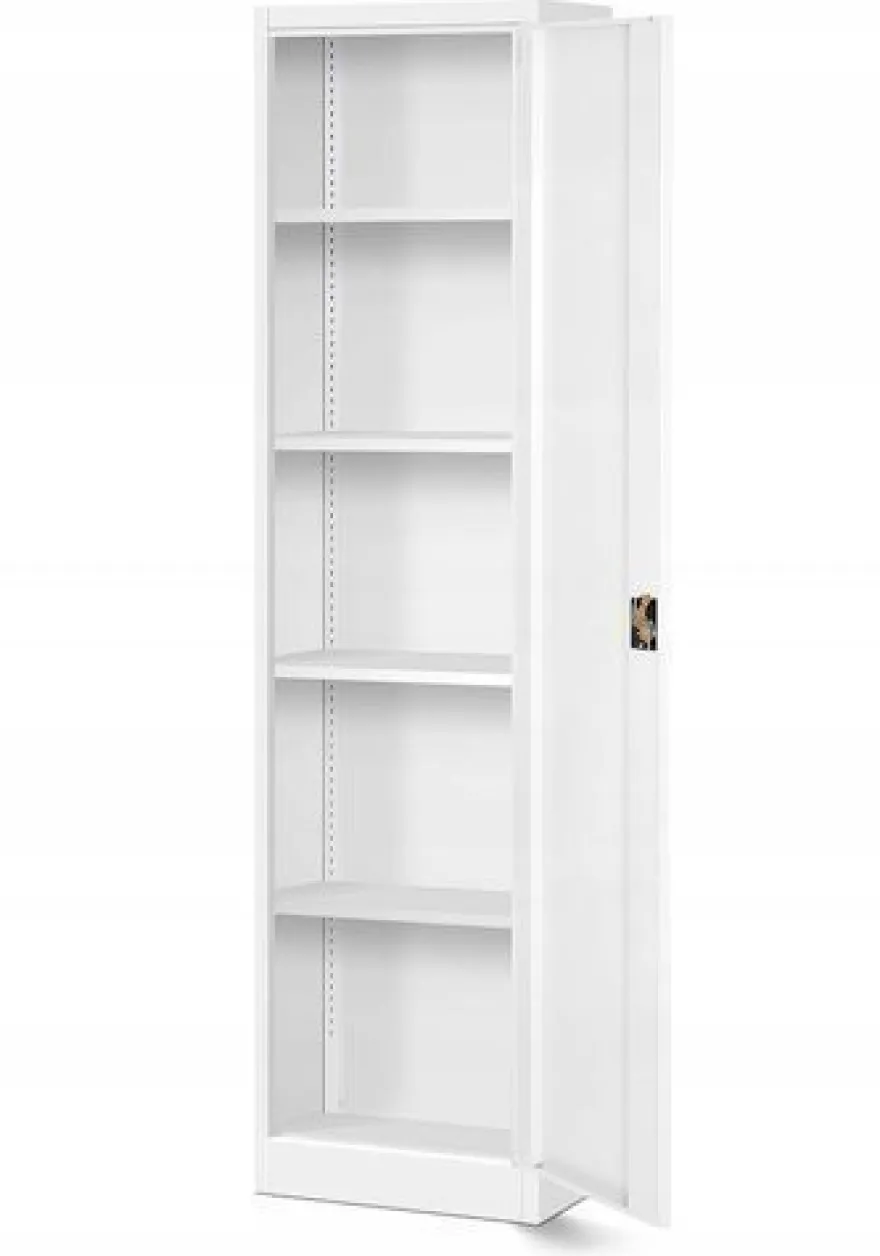 Büroschrank Aktenschrank Metallschrank Lagerschrank 185 cm x 45 cm x 40 cm Weiß