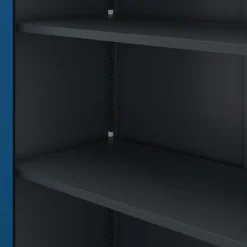 Büroschrank Aktenschrank XXL Metallschrank 185 cm x 115 cm x 40 cm Anthrazit-blau