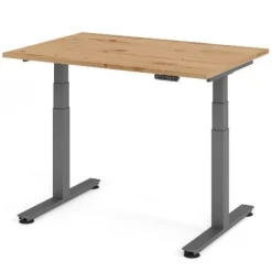 Büro Schreibtisch Stehtisch höhenverstellbar 120x80 cm Modell XDSM12 mit Memory-Sc