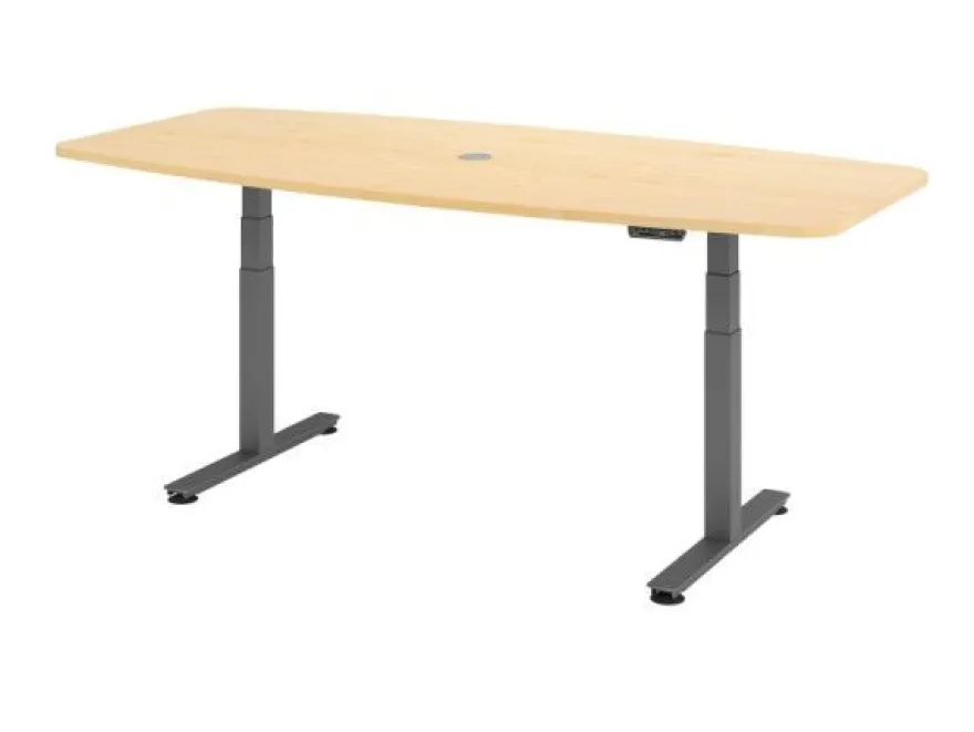 Büro Schreibtisch Stehtisch Konferenztisch höhenverstellbar 220x103/83 cm Modell