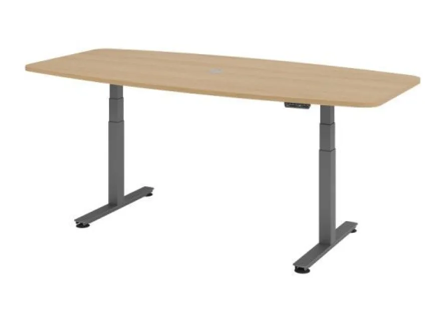 Büro Schreibtisch Stehtisch Konferenztisch höhenverstellbar 220x103/83 cm Modell