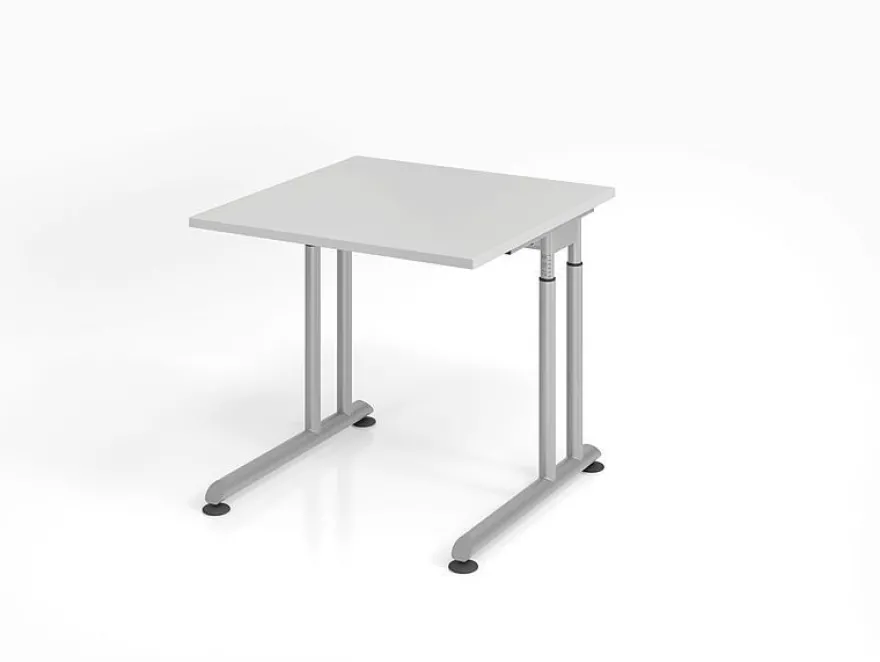 Büro Schreibtisch 80x80 cm Modell ZS08 mechanische Höheneinstellung