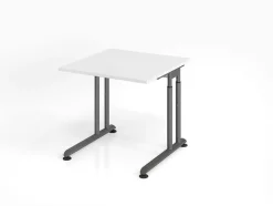 Büro Schreibtisch 80x80 cm Modell ZS08 mechanische Höheneinstellung