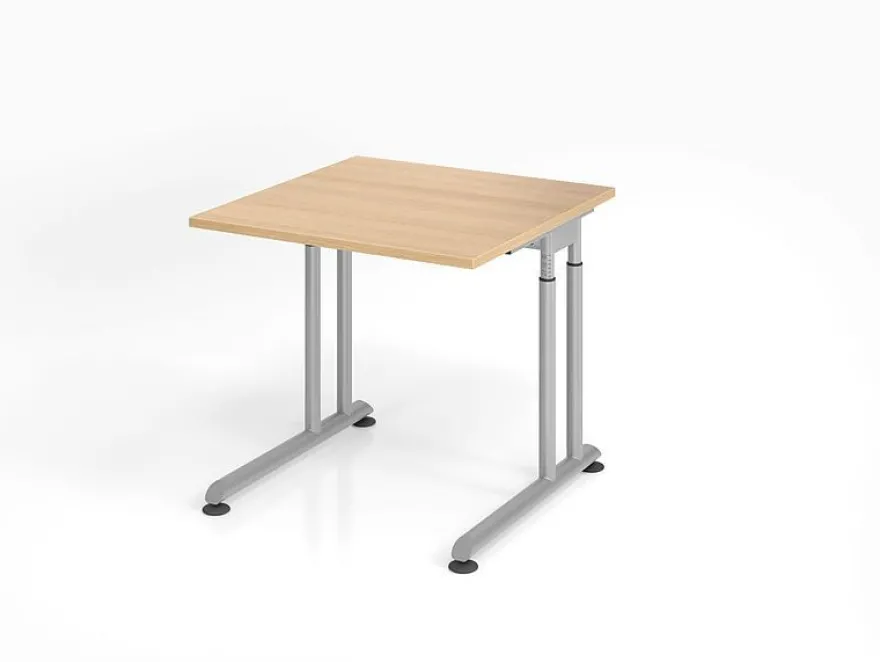 Büro Schreibtisch 80x80 cm Modell ZS08 mechanische Höheneinstellung