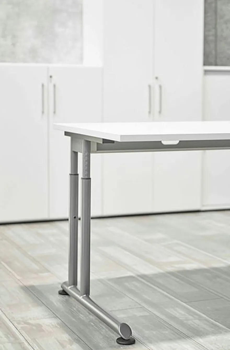 Büro Schreibtisch 80x80 cm Modell ZS08 mechanische Höheneinstellung