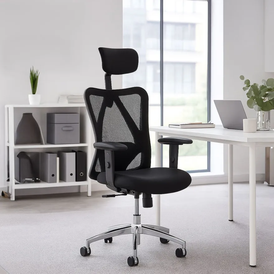 Bürostuhl HWC-O64, ergonomisch, verstellbare Lordosenstütze