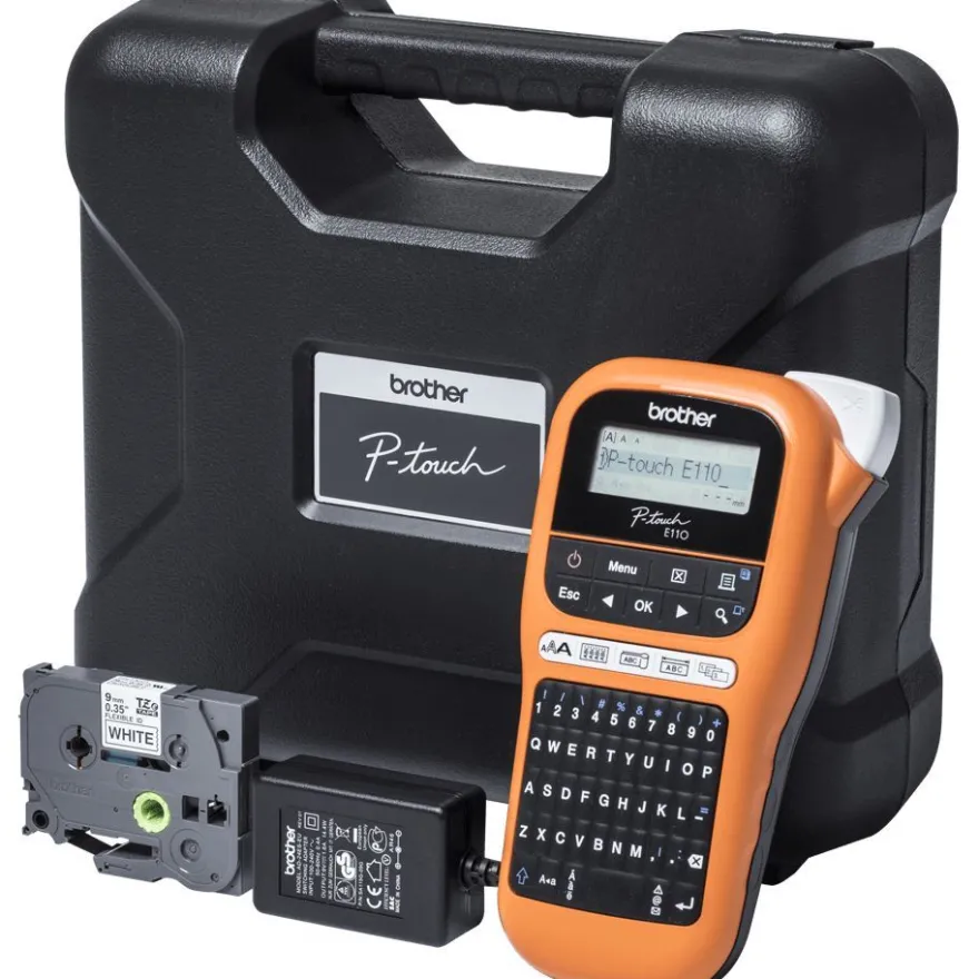 Brother P-touch E110VP Handheld Beschrifter mit Koffer