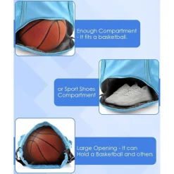 BROTOU Sportbeutel mit Schuhfach, wasserfest, ideal für Sport, Fitness