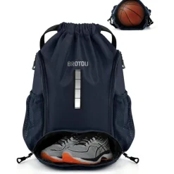 BROTOU Turnbeutel Sportbeutel Fußball Rucksack Kordelzug wasserfest Kinder