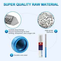 Brschnitt Diamant Mörtel Hakenbohrer 7.2x74mm - 2 Stück Fugenfräser für