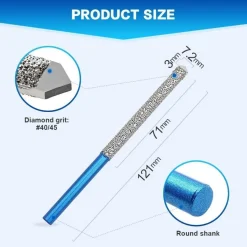 Brschnitt Diamant Mörtel Hakenbohrer 7.2x74mm - 2 Stück Fugenfräser für