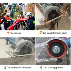 Brschnitt Diamanttrennscheibe 105mm - Vielzweck-Sägeblatt für Stahlbeton