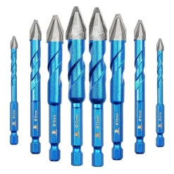 Brschnitt Exzenterbohrer Set 10tlg. 5-12mm Schräger Kopf für Fliesen, Glas
